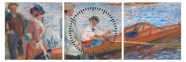 Slika - Auguste Renoir, Oarsmen at Chatou, reprodukcije (sa satom) (90x30 cm)