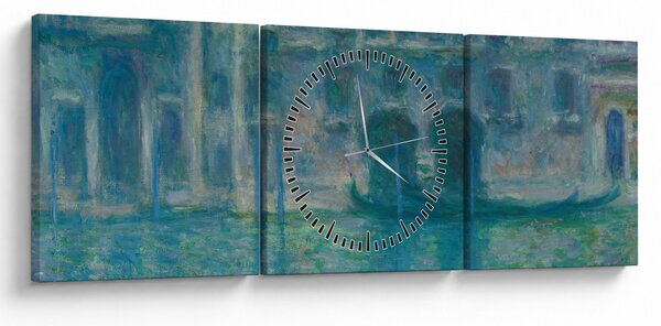 Slika - Claude Monet, Palazzo da Mula, Venice, reprodukcije (sa satom) (90x30 cm)