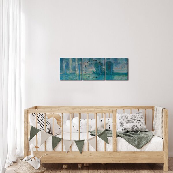 Slika - Claude Monet, Palazzo da Mula, Venice, reprodukcije (sa satom) (90x30 cm)