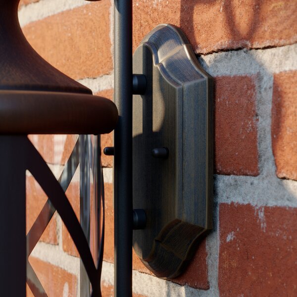 Vanjske Svjetiljka Lucande, Marcellino, prigušiv, Smeđa / hrđa, Balkon, Metal, Antički
