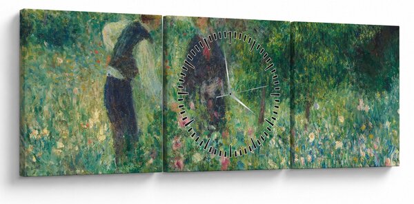 Slika - Auguste Renoir, Picking Flowers, reprodukcije (sa satom) (90x30 cm)