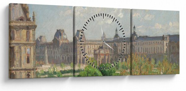 Slika - Camille Pissarro, Place du Carrousel, Paris, reprodukcije (sa satom) (90x30 cm)