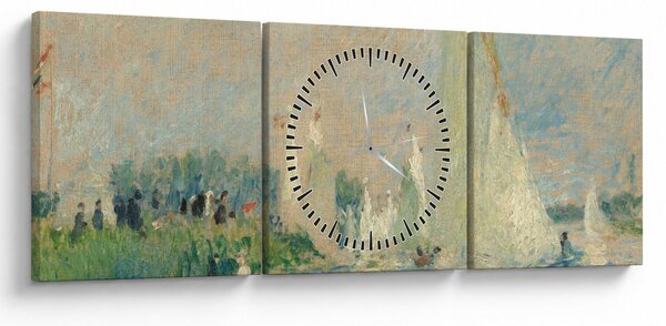 Slika - Auguste Renoir, Regatta at Argenteuil, reprodukcije (sa satom) (90x30 cm)