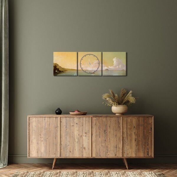 Slika - Martin Johnson Heade, Rio de Janeiro Bay, reprodukcije (sa satom) (90x30 cm)
