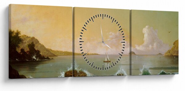 Slika - Martin Johnson Heade, Rio de Janeiro Bay, reprodukcije (sa satom) (90x30 cm)