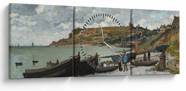 Slika - Claude Monet, Sainte Adresse, reprodukcije (sa satom) (90x30 cm)