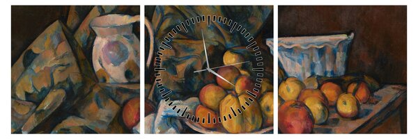 Slika - Paul Cézanne, Still Life with Apples and Peaches, reprodukcije (sa satom) (90x30 cm)