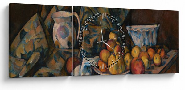 Slika - Paul Cézanne, Still Life with Apples and Peaches, reprodukcije (sa satom) (90x30 cm)