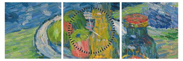 Slika - Alexej von Jawlensky, Still Life with Bottles and Fruit, reprodukcije (sa satom) (90x30 cm)