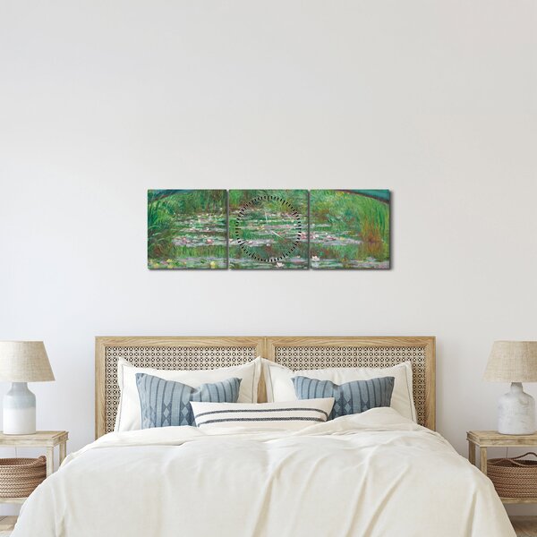Slika - Claude Monet, The Japanese Footbridge, reprodukcije (sa satom) (90x30 cm)