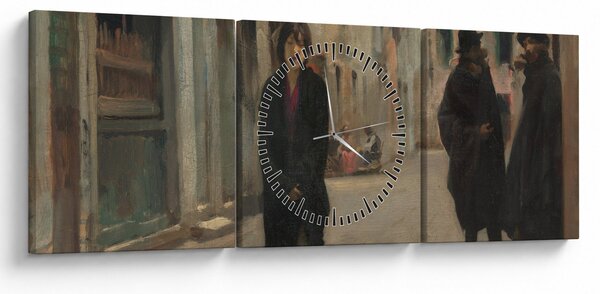 Slika - John Singer Sargent, Street in Venice, reprodukcije (sa satom) (90x30 cm)