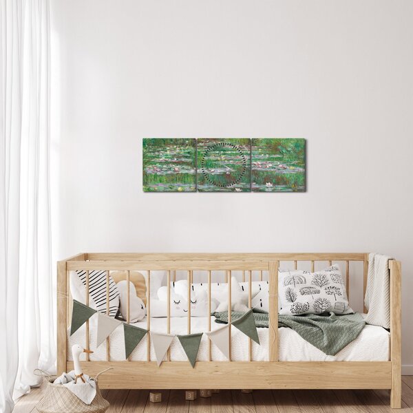 Slika - Claude Monet, The Japanese Footbridge, reprodukcije (sa satom) (90x30 cm)