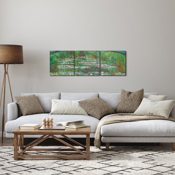 Slika - Claude Monet, The Japanese Footbridge, reprodukcije (sa satom) (90x30 cm)