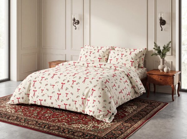 Poliester-pamučna posteljina HOLLY BOWS POLY šarena Dimenzije posteljine: 70 x 90 cm | 140 x 200 cm
