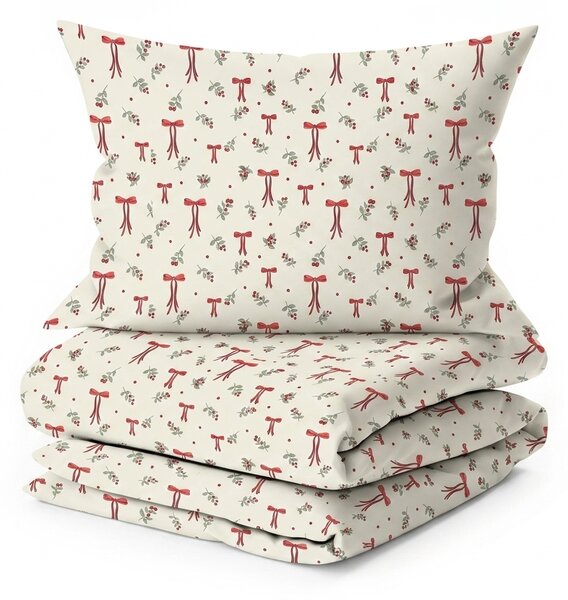 Poliester-pamučna posteljina HOLLY BOWS POLY šarena Dimenzije posteljine: 70 x 90 cm | 140 x 200 cm