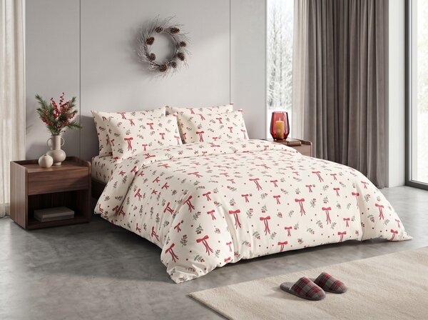 Poliester-pamučna posteljina HOLLY BOWS POLY šarena Dimenzije posteljine: 70 x 90 cm | 140 x 200 cm