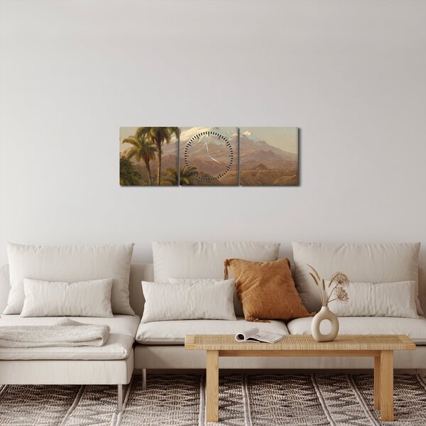 Slika - Frederic Edwin Church, Tamaca Palms, reprodukcije (sa satom) (90x30 cm)