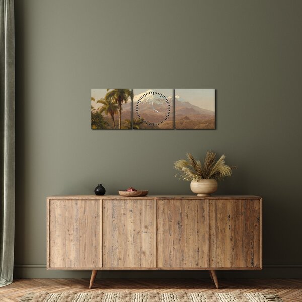 Slika - Frederic Edwin Church, Tamaca Palms, reprodukcije (sa satom) (90x30 cm)