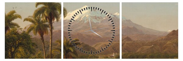 Slika - Frederic Edwin Church, Tamaca Palms, reprodukcije (sa satom) (90x30 cm)