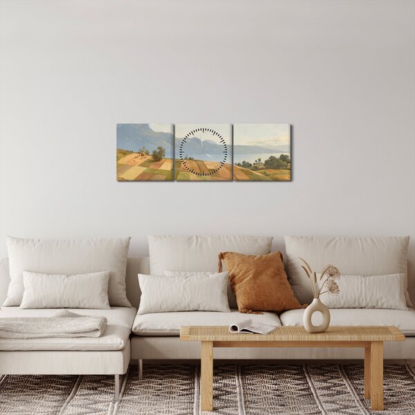 Slika - Alexandre Calame, Swiss Landscape, reprodukcije (sa satom) (90x30 cm)