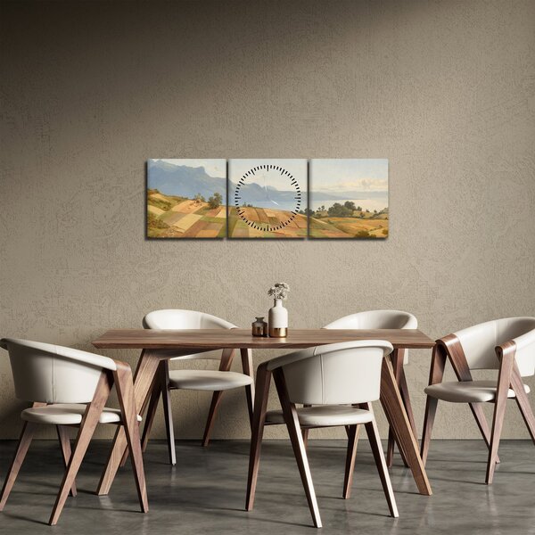 Slika - Alexandre Calame, Swiss Landscape, reprodukcije (sa satom) (90x30 cm)