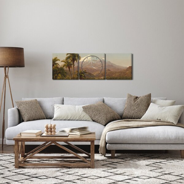 Slika - Frederic Edwin Church, Tamaca Palms, reprodukcije (sa satom) (90x30 cm)