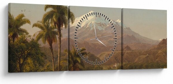 Slika - Frederic Edwin Church, Tamaca Palms, reprodukcije (sa satom) (90x30 cm)