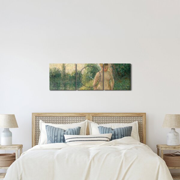 Slika - Camille Pissarro, The Bather, reprodukcije (sa satom) (90x30 cm)