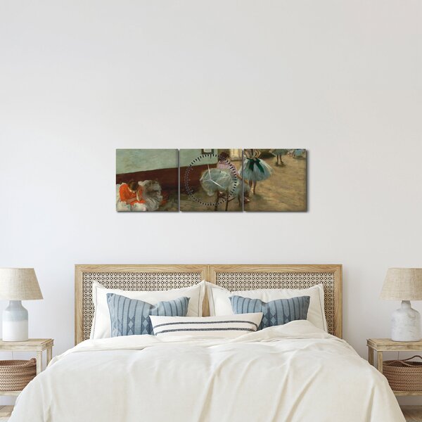 Slika - Edgar Degas, The Dance Lesson, reprodukcije (sa satom) (90x30 cm)