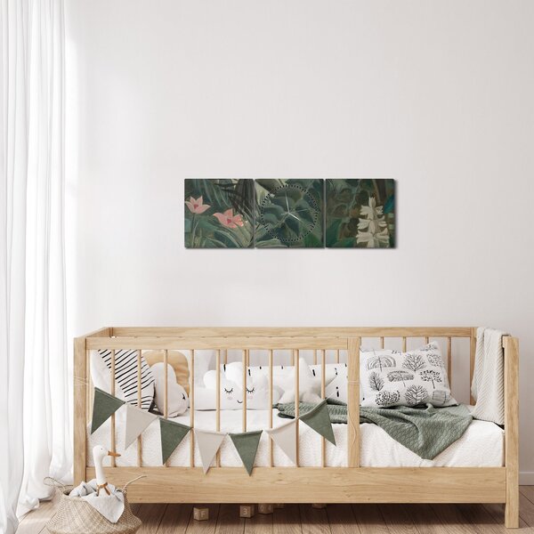 Slika - Henri Rousseau, The Equatorial Jungle, reprodukcije (sa satom) (90x30 cm)