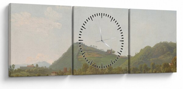 Slika - Simon Denis, View Near Naples, reprodukcije (sa satom) (90x30 cm)