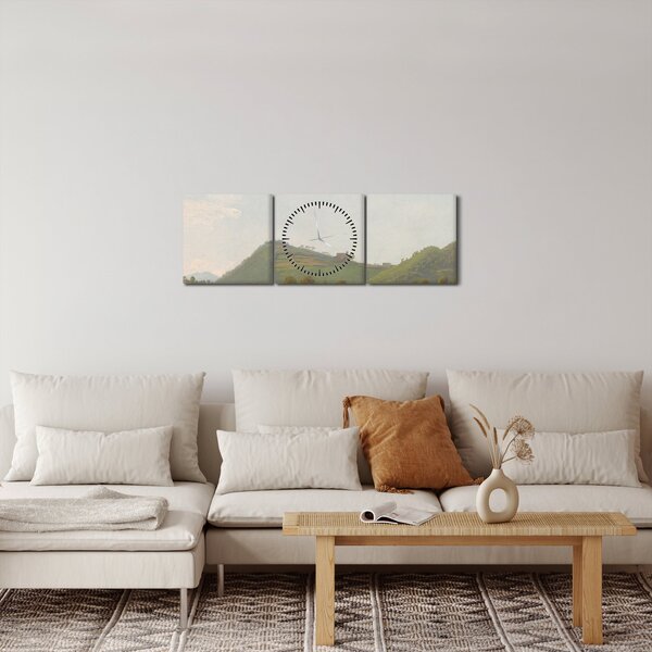 Slika - Simon Denis, View Near Naples, reprodukcije (sa satom) (90x30 cm)
