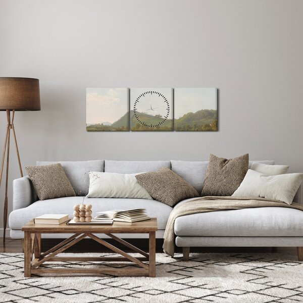 Slika - Simon Denis, View Near Naples, reprodukcije (sa satom) (90x30 cm)