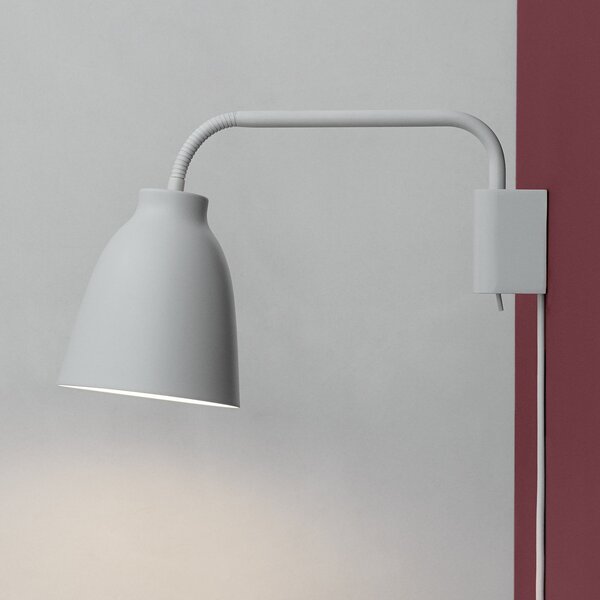 Zidne Svjetiljka FRITZ HANSEN, Caravaggio, prigušiv, Bijela, Dnevna soba, Metal, Dizajn