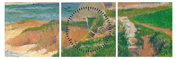 Slika - Henri Moret, The Island of Raguenez, Brittany, reprodukcije (sa satom) (90x30 cm)