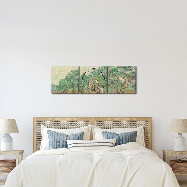 Slika - Vincent van Gogh, The Olive Orchard, reprodukcije (sa satom) (90x30 cm)