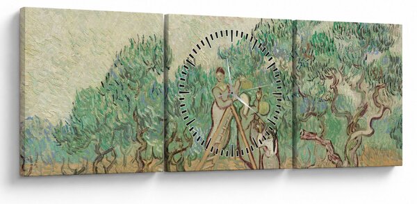 Slika - Vincent van Gogh, The Olive Orchard, reprodukcije (sa satom) (90x30 cm)