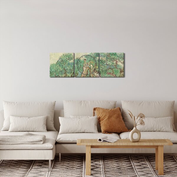 Slika - Vincent van Gogh, The Olive Orchard, reprodukcije (sa satom) (90x30 cm)