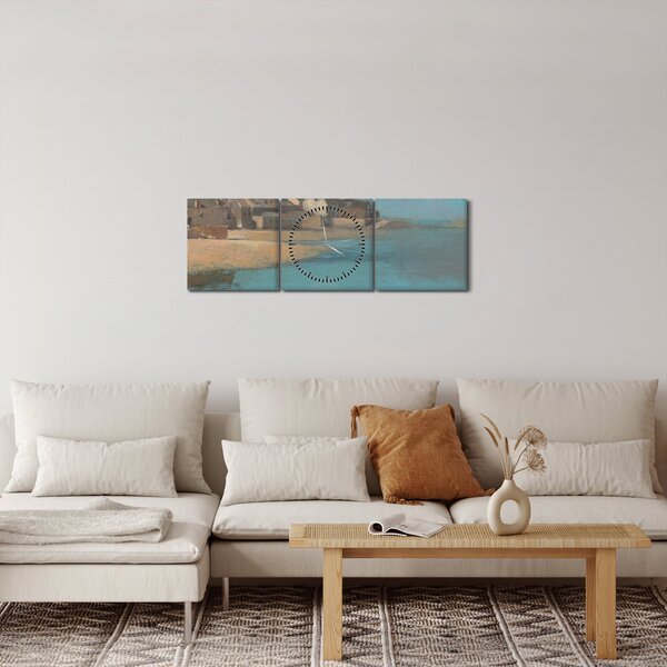 Slika - Odilon Redon, Village by the Sea in Brittany, reprodukcije (sa satom) (90x30 cm)
