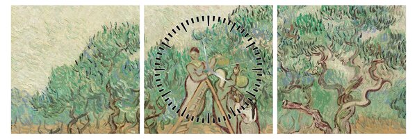 Slika - Vincent van Gogh, The Olive Orchard, reprodukcije (sa satom) (90x30 cm)