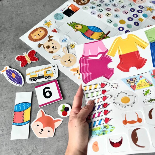 Rezervni pribor za Montessori knjigu - izbor od max. 7 kom