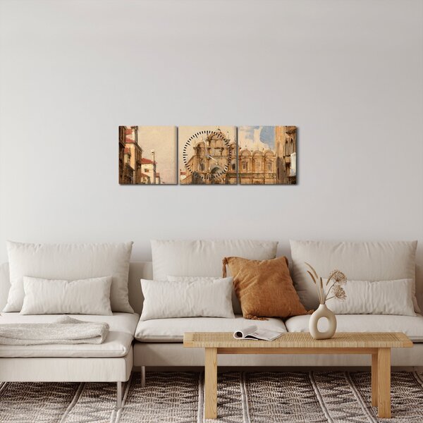 Slika - Jules-Romain Joyant, The Scuola di San Marco, Venice, reprodukcije (sa satom) (90x30 cm)