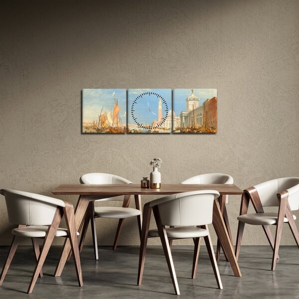 Slika - Joseph Mallord William Turner, Venice the Dogana and San Giorgio Maggiore, reprodukcije (sa satom) (90x30 cm)
