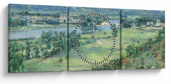 Slika - Theodore Robinson, The Valley of the Seine, From the Hills of Giverny, reprodukcije (sa satom) (90x30 cm)