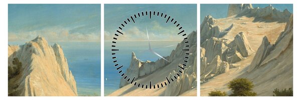 Slika - Georg Emil Libert, View of Sommerspiret, the Cliffs of Møn, reprodukcije (sa satom) (90x30 cm)