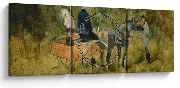 Slika - Henri de Toulouse-Lautrec, The Trap, reprodukcije (sa satom) (90x30 cm)