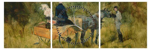 Slika - Henri de Toulouse-Lautrec, The Trap, reprodukcije (sa satom) (90x30 cm)