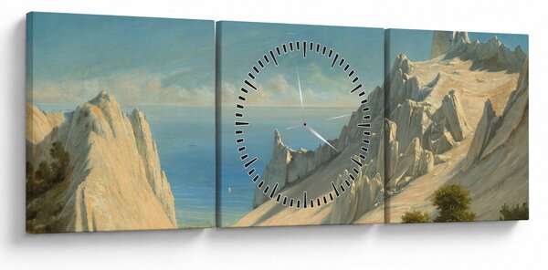 Slika - Georg Emil Libert, View of Sommerspiret, the Cliffs of Møn, reprodukcije (sa satom) (90x30 cm)