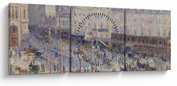 Slika - Camille Pissarro, The Place du Havre, reprodukcije (sa satom) (90x30 cm)