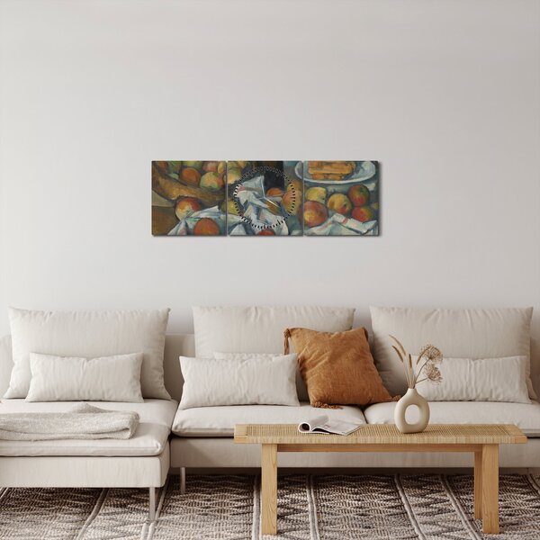 Slika - Paul Cezanne, The Basket of Apples, reprodukcije (sa satom) (90x30 cm)